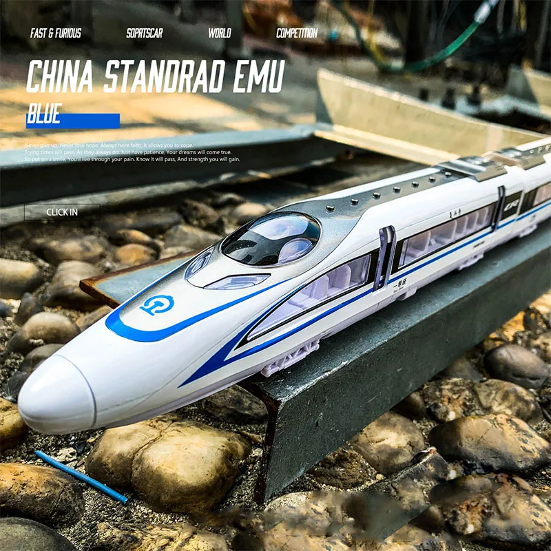 Shinkansen 24-44cm Electric Train subway Model Kit 1-3 carriages Railway Car Toy Miniature Car