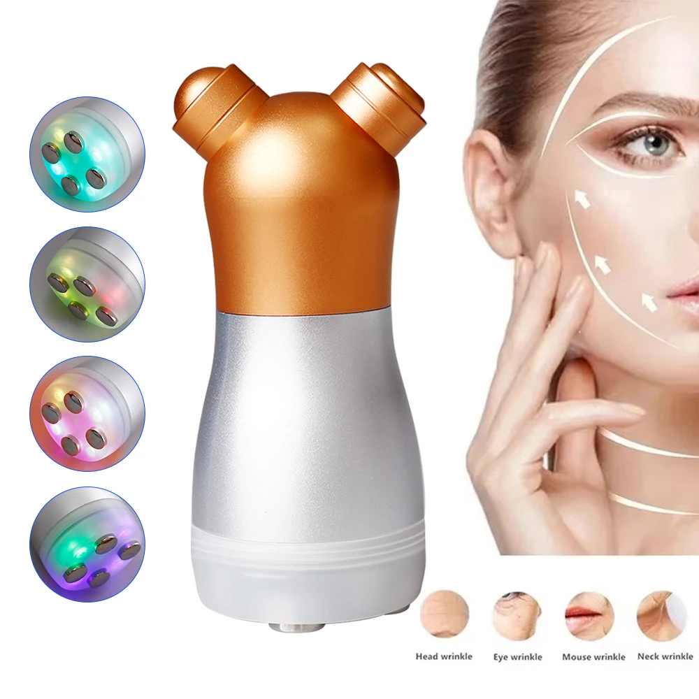 Profissional rf mesoterapia facial led fóton apertar remoção de rugas face lifting ems massageador de rejuvenescimento facial