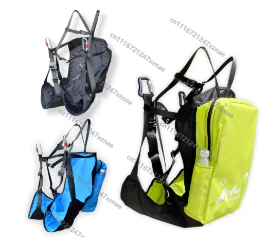 Ultra-Light Paragliding Training Harness, 1.2kg, Split Leg, Reversible Flip Backpack, for Ground Handling & Slope Practice