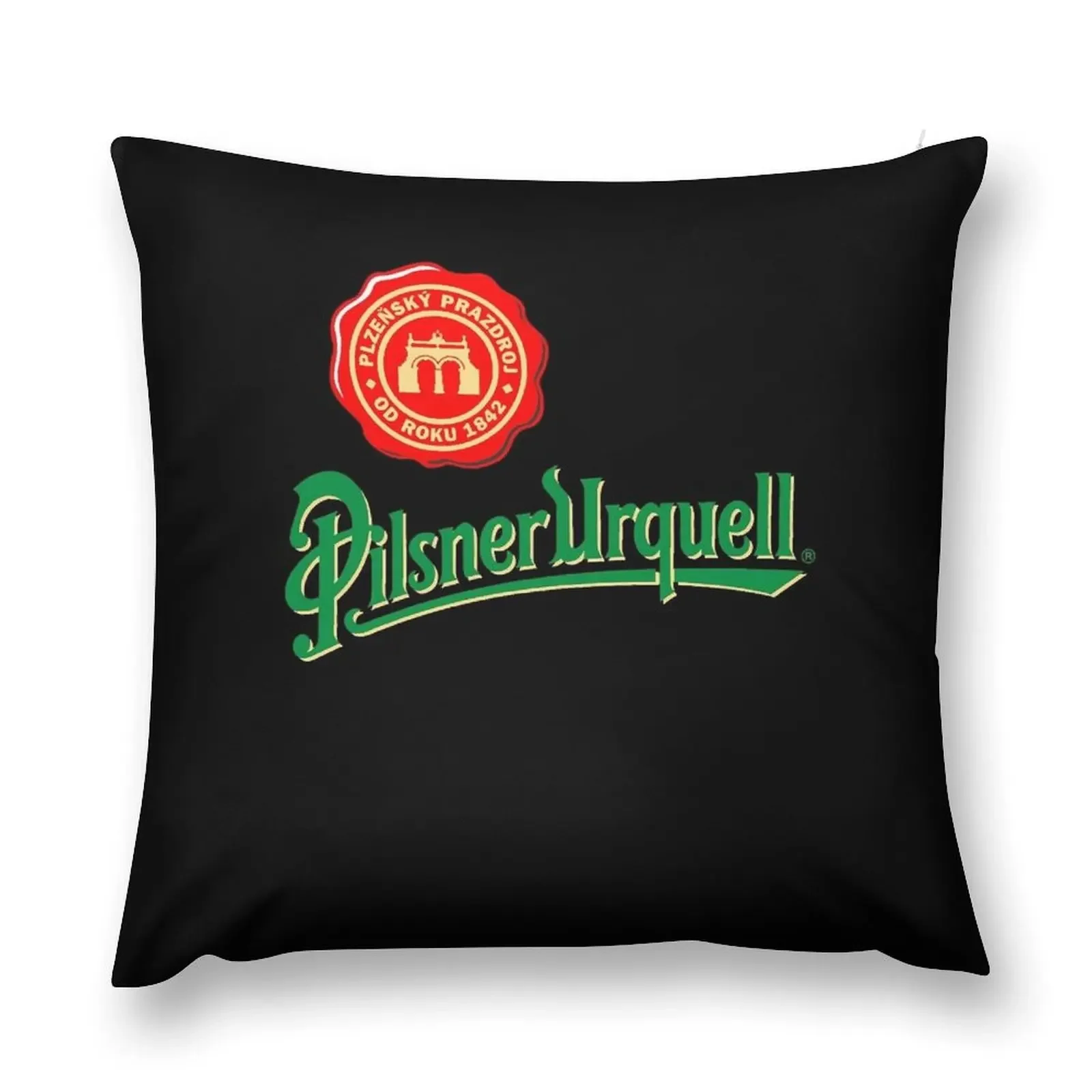 pilsner urquell beer lager asahi breweries beer food brewery logo Throw Pillow bed pillows Embroidered Cushion Cover pillow