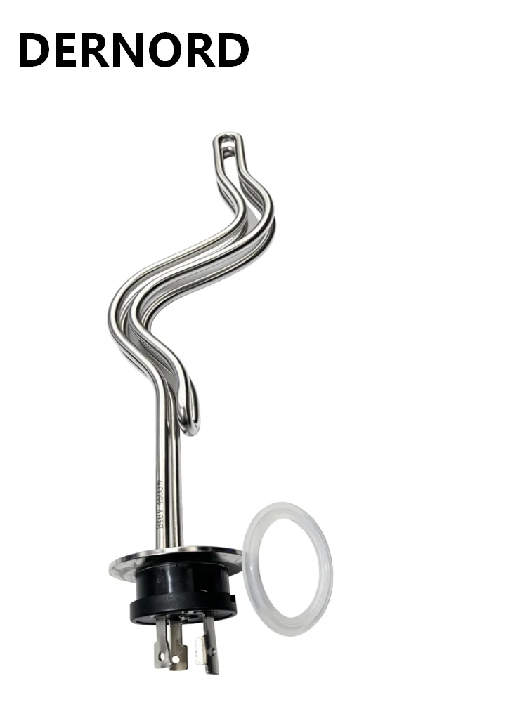 DERNORD Homebrew Heating Element 240V 2 Inch Tri Clamp Immersion Water Heater ULWD Integrated SUS304 2.5KW/3.5KW/4.5KW/5.5KW/6.5
