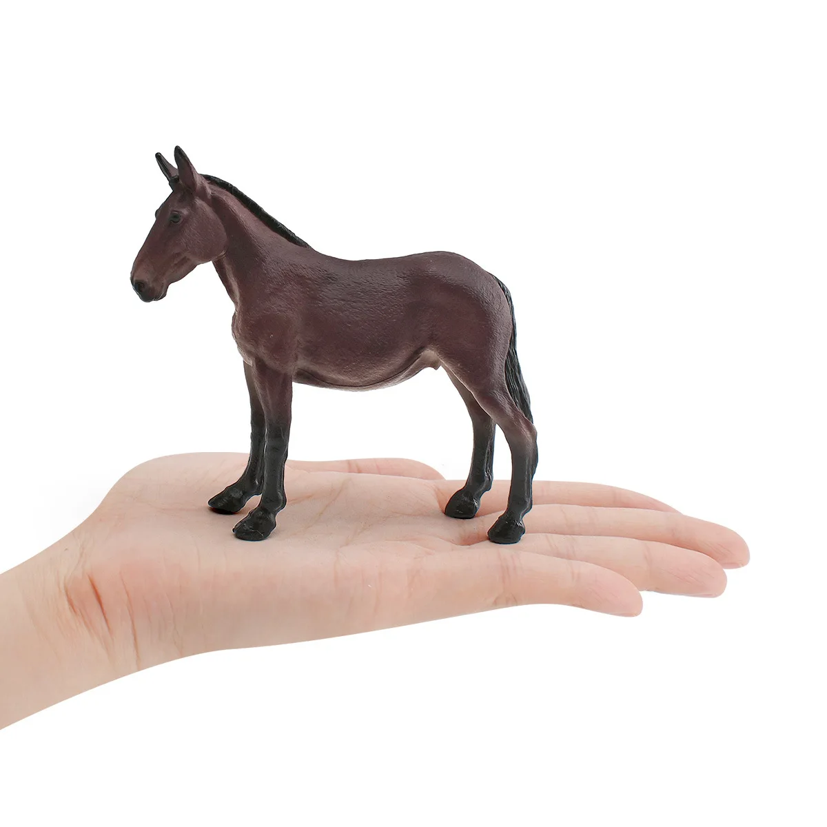 Simulation Wild Horse Mule Animal PVC Solid Model Realistic Figurine Scene Decoration Desktop Ornament Home Decor