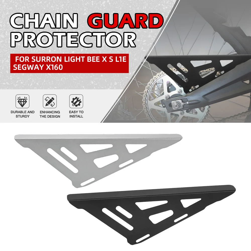 For Surron light bee X / S / L1E Motorcycle Accessories Rear Wheel Chain Guard Cover Protector Mud Guard For Segway X160 / X260