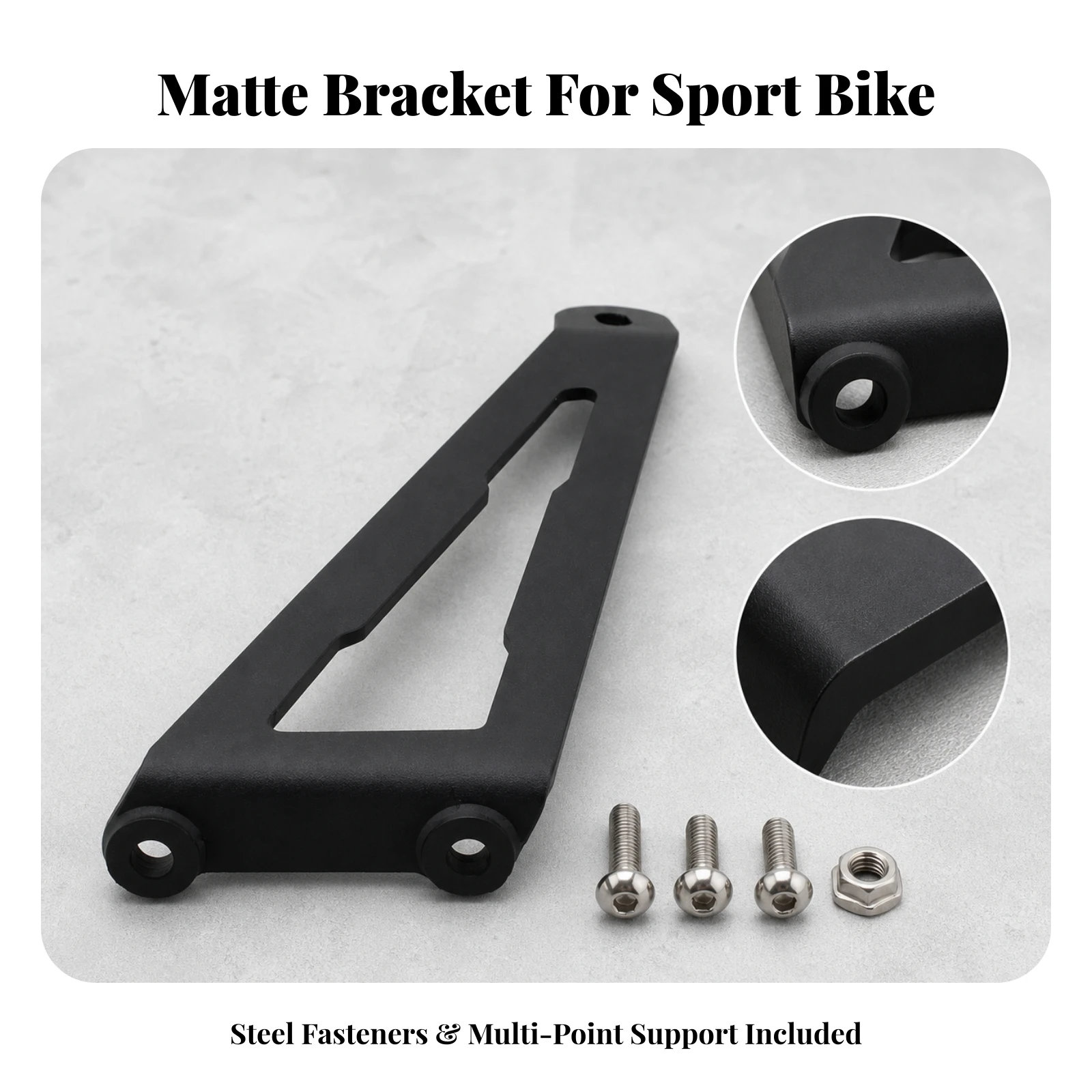 Exhaust Support Bracket Easy Installation Exhaust Hanger Bracket Sleek Heat-Resistant for Motorcycle Riders - view 4