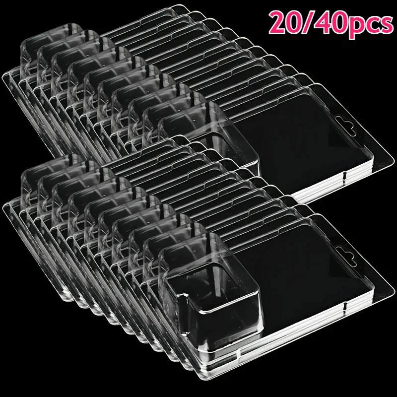 20/40pcs Plastic Model Car Protection Cases Display Storage Boxes Flip-Top Transparent Packaging for Die-Cast Cars Complete Sets