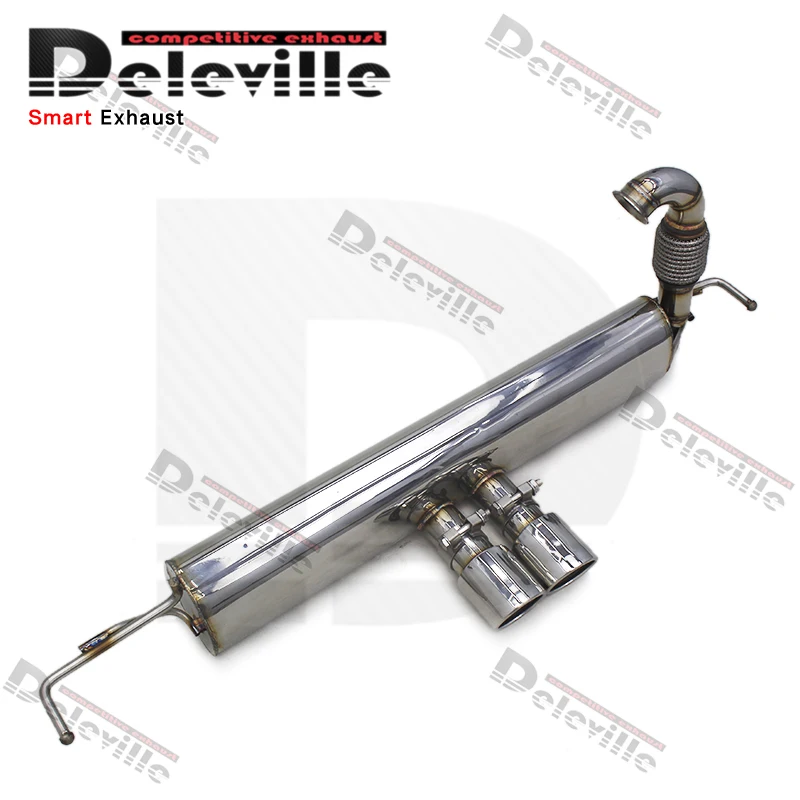 Tuning Stainless Steel Exhaust Pipes For Smart W453 0.9T/1.0L 2014-2023 Muffler Catback Exhaust Car Exhaust System