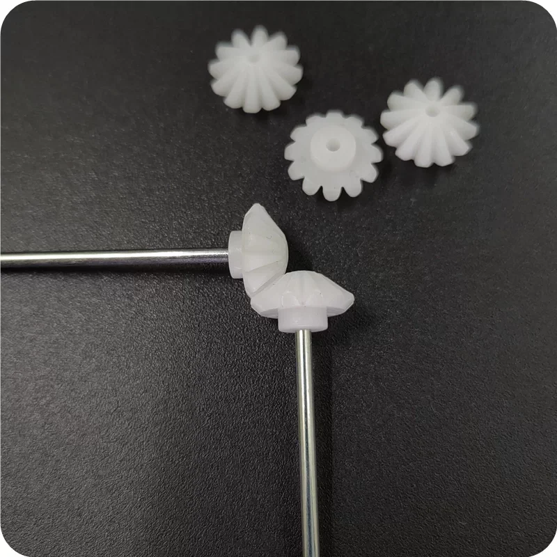 10pcs 90 Degree Right Angle Plastic Cone Gear for DIY RC Model Hobby Transmission Parts,Module 1 12 Teeth Spiral Bevel Gear
