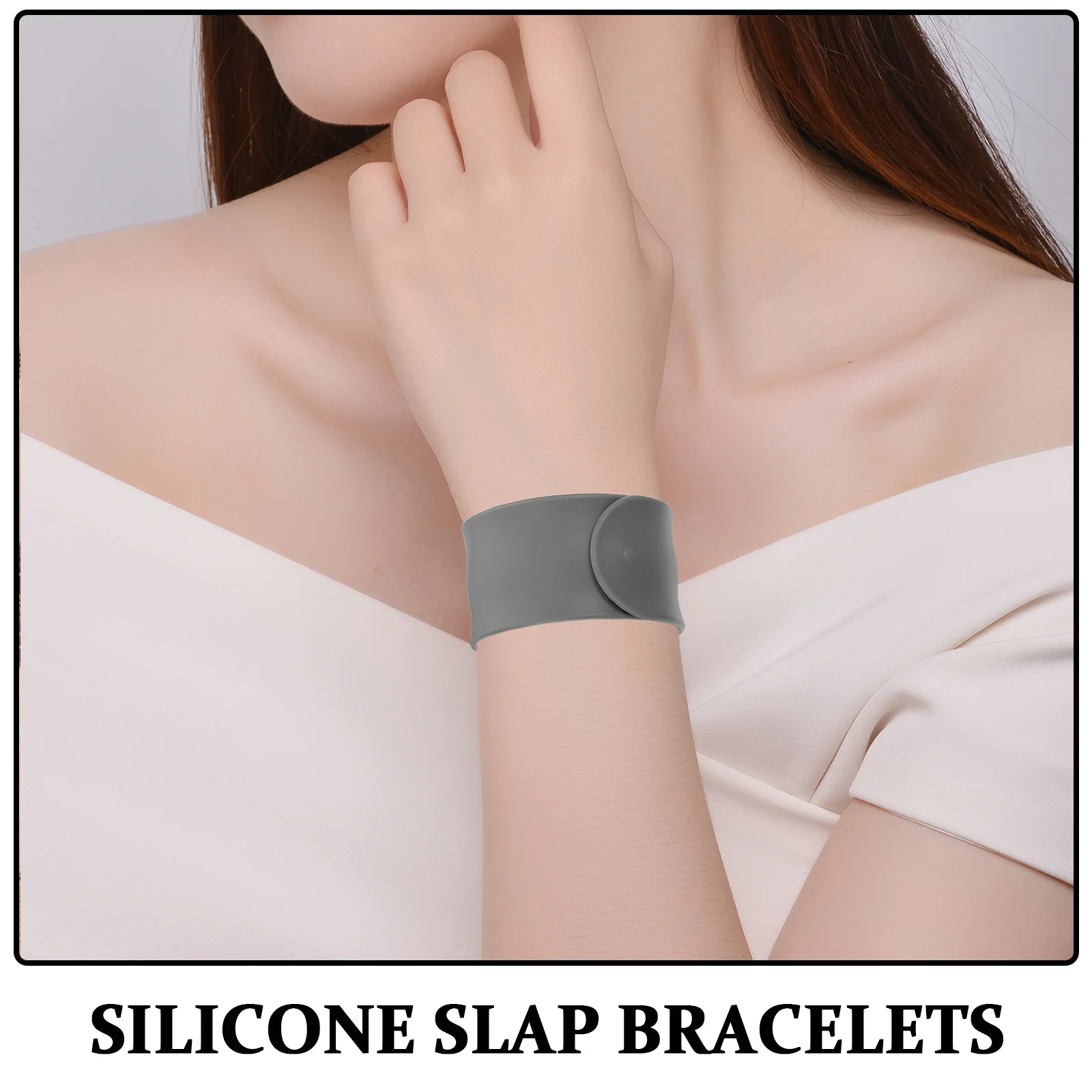 24 Uds. Pulseras de bofetada de silicona de Color sólido, pulseras flexibles cómodas para niños, recuerdo de fiesta, bandas a presión para cumpleaños en el aula