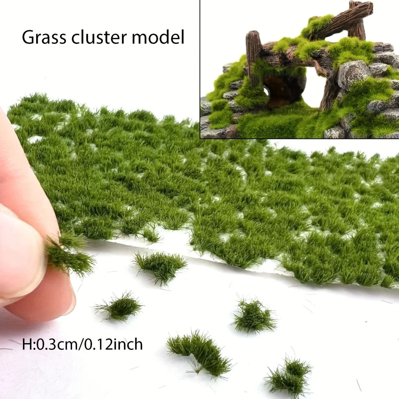 3MM Miniature STATIC Grass Tufts รุ่น Multicolor พืชหญ้าคลัสเตอร์อาคารทหาร Wargame ฉากรถไฟรถไฟ Diorama ชุด