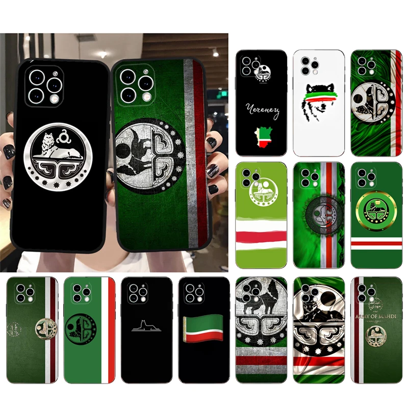 Chechnya Chechen Flag Phone Case For iphone 16 15 14 Pro Max 16 15 14 13 12 Pro 15Plus iphone 11