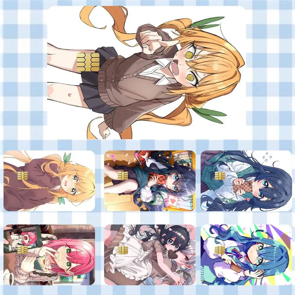 

Karane 100 Giel Friends 100 Kanojo Anime Girl Sticker Film Tape Skin for Credit Card Debit Card Cartoon Waterproof Stickers