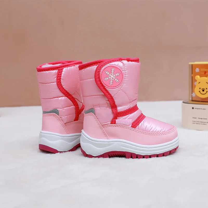 Bota Platform Kid Snow Boot 2023 Winter NewCasual Boy Cotton Shoe Warm Girl Boot Plush Ankle Boot Cotton Boot Kid Boot Girl Shoe