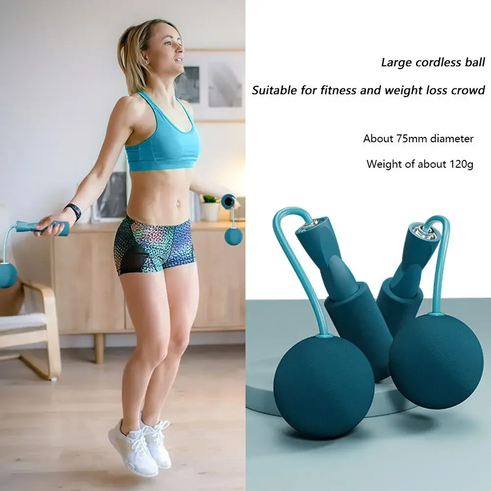 مع الكرة الثقيلة اللاسلكي حبل الطفر اليوغا الملاكمة الرياضة وتدريبات اللياقة البدنية التمارين الرياضية المحمولة حبل القفز السريع للمرأة 2027 #2
