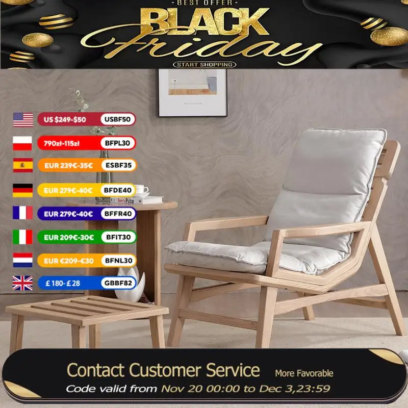 

Bedroom Prefabricated Single Wooden Chair Auxiliary Curly Vintage Modern Living Room Armchairs Fauteuils De Salon Furniture Home