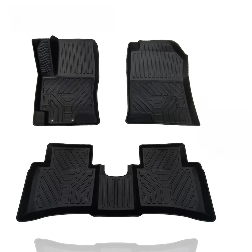 Customized All-Weather TPE Car Mats for ACCENT 2017-2023 Front and Second Row Floor Mats