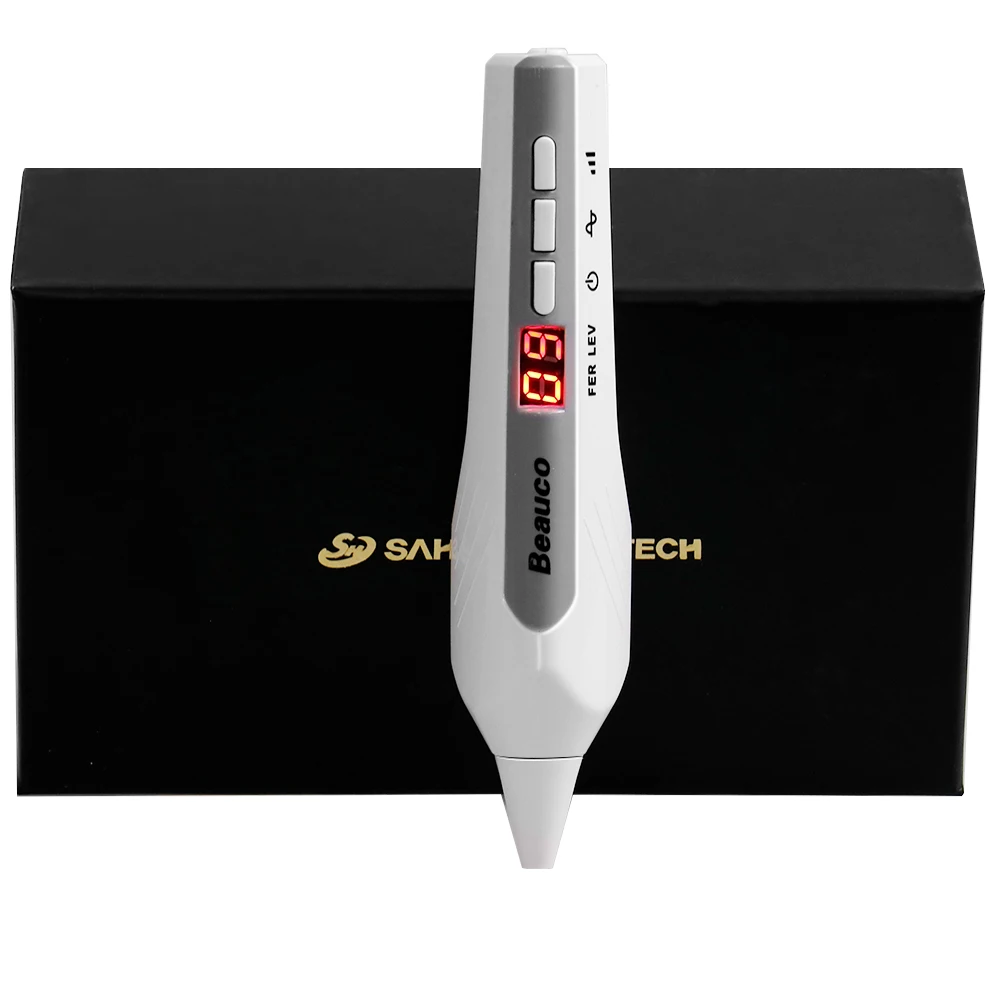 

Professional 9 Level Laser Plasma Pen Eyelid Lift LCD Point Plasma Pen For Mole Dark Spot Wart Tags Tattoo Freckle Removal