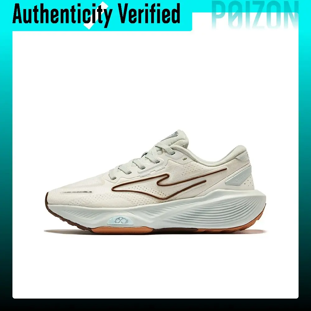 Erke Qidan 5.0 Running Shoes Women's Low-top Microcrystal White Light Gray Green 12124103174-001