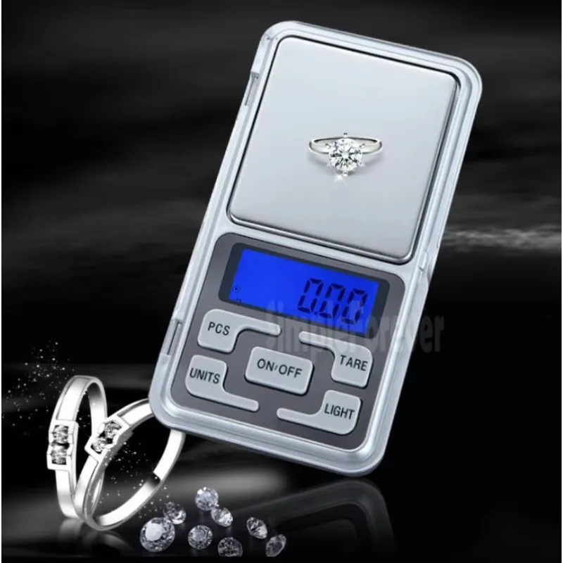 1KG 1000g 0.1g Portable Digital Electronic Pocket Jewelry Gold Silver Scale Precision Weighting Standard Weight