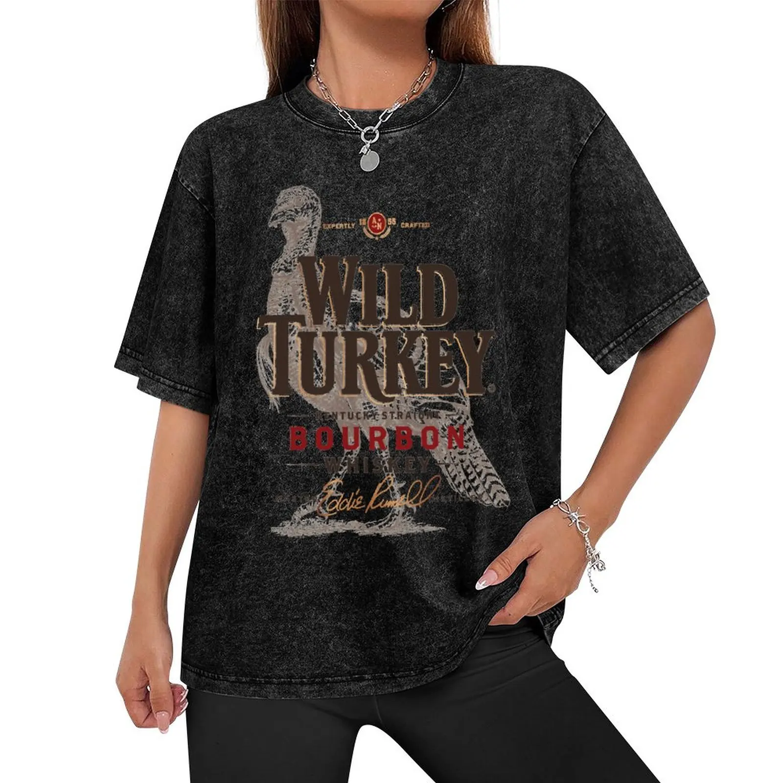 Retro Wild Turkey Premium T-Shirt custom t shirt oversized t shirt mens graphic t-shirts anime