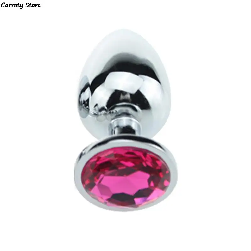 Sex Toys Products For Men Couples Small Size Metal Crystal Anal Plug Stainless Steel Booty Beads Jewelled Anal Butt Plug