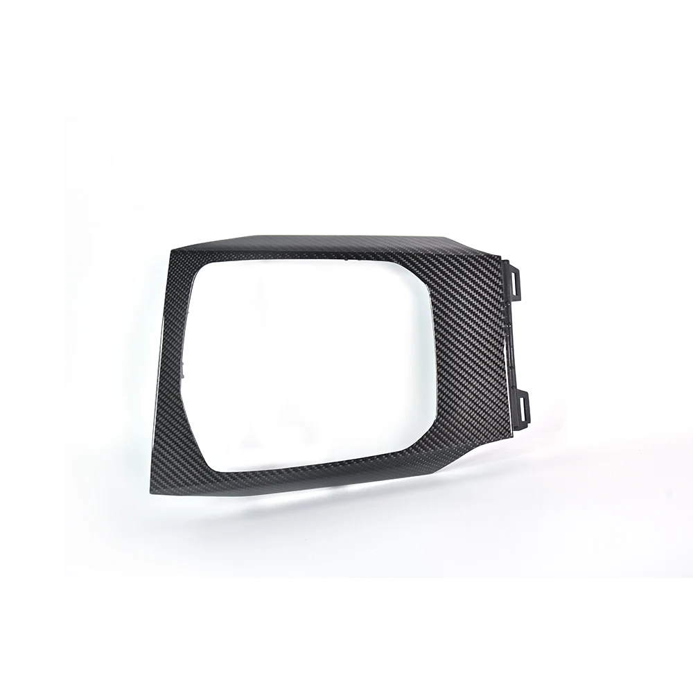 Custom Black Dry Carbon Fiber Interior Trim Kit For BMW 2 3 4 Series G42 G20 G22 2020-2022 With Gloss Finish