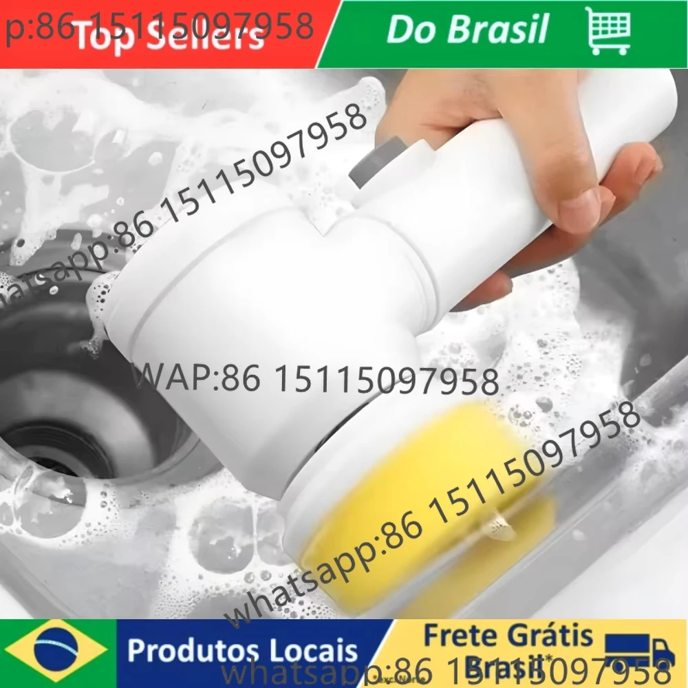 

5 in 1 Electric Cleaning Brush Wireless Cleaner For Kitchen and Bathroom Multipurpose