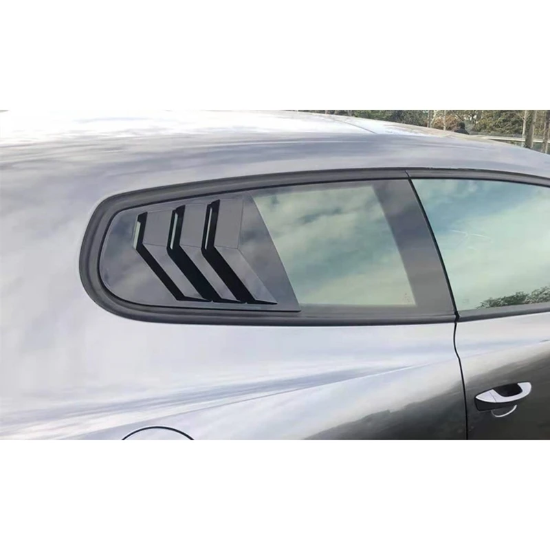 Car Side Window Louver Scoop Cover Vent Carbon Surface Style Spoiler Decorative For Scirocco 2009-2018