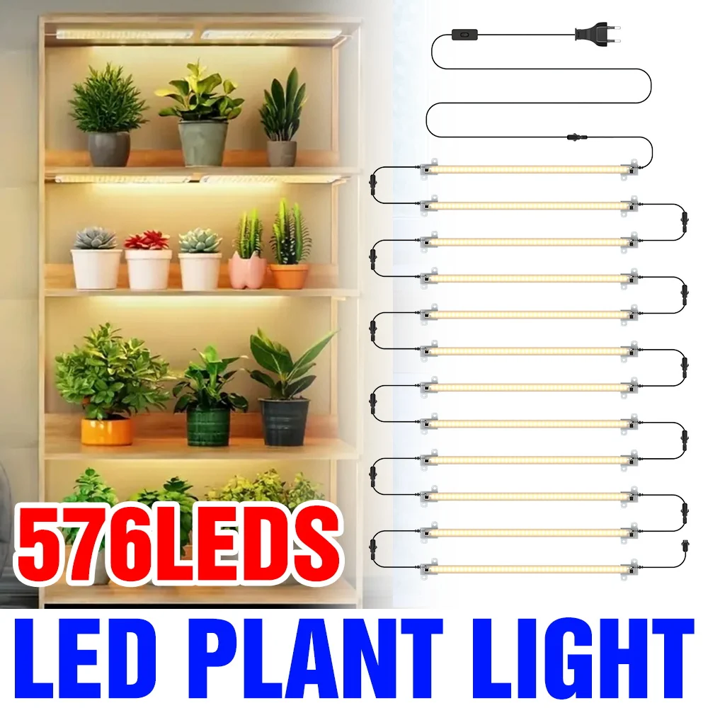 LED Grow Light Full Spectrum 220V Indoor Plant Fill Lamp Greenhouse Tent Potted Fruit Vegs Hydroponic Seeds Cultivation Lamps