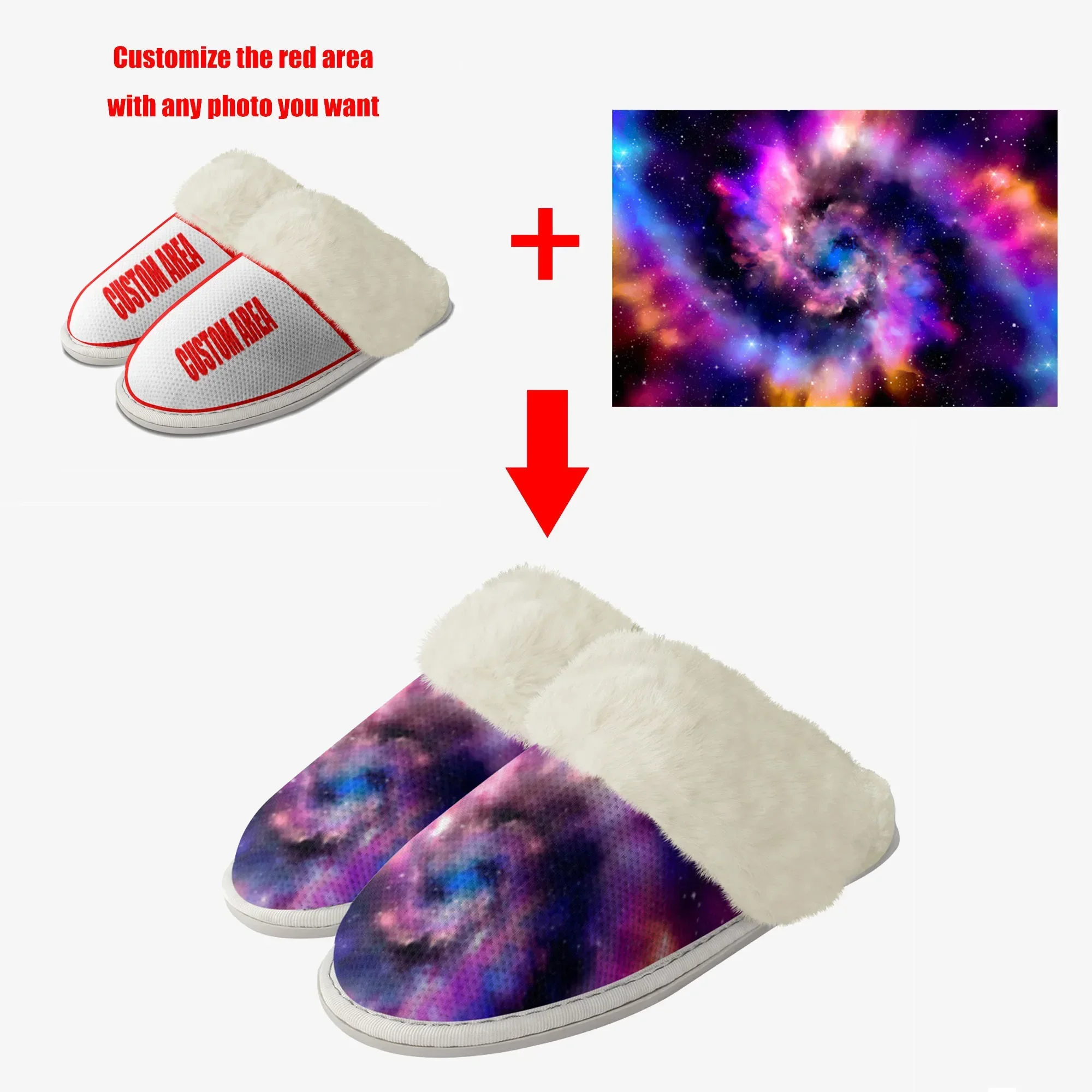 Leaf Weed Rasta Marijuana Red Yellow Green Art Plush Slippers Keep Warm Shoes Home Cotton Customized Thermal Lightweight Slipper view 5