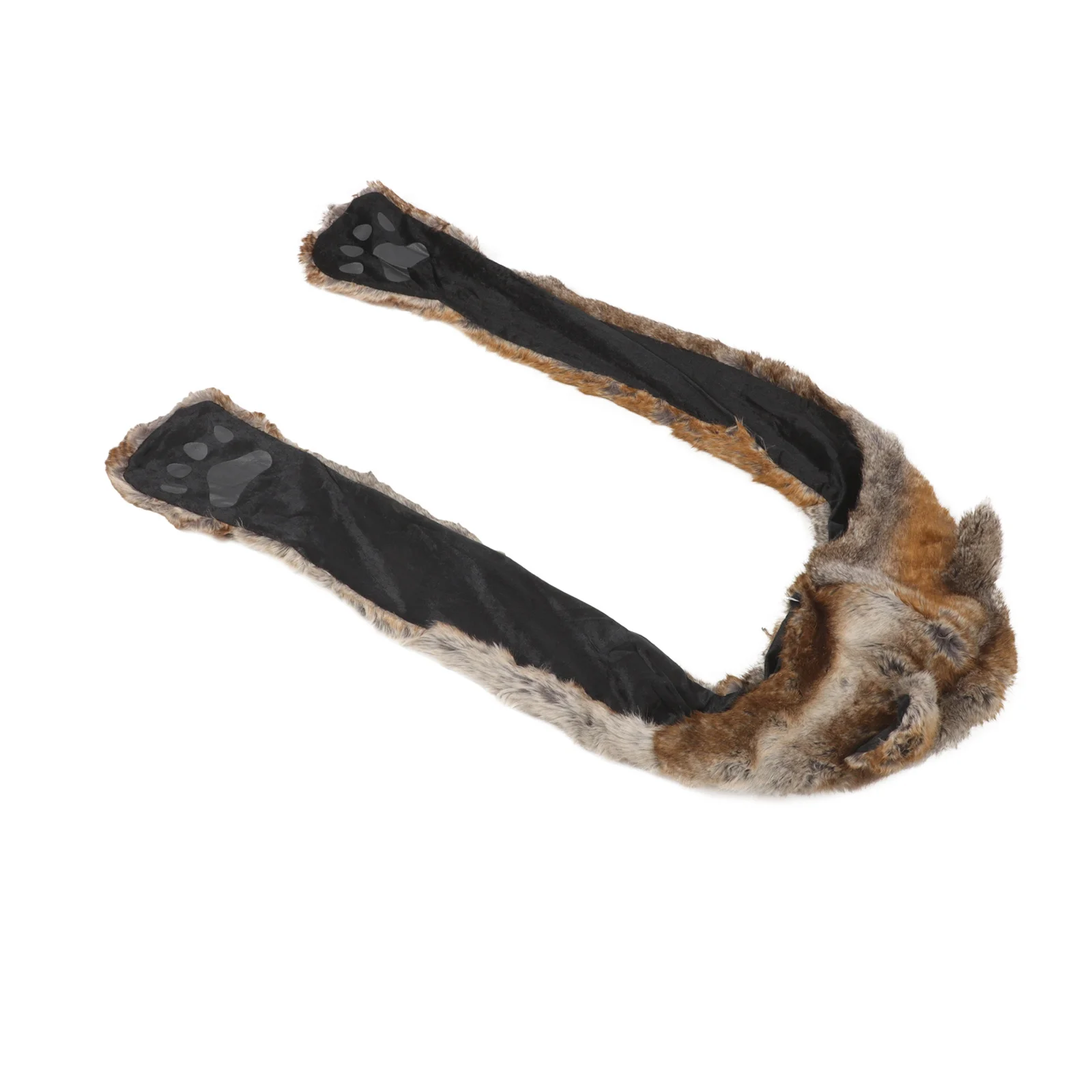 مجموعة إكسسوارات الشتاء تصميم الحيوان قبعة دافئة وشاح قفازات لينة مريحة الشتاء هوديي قبعة الدفء في الهواء الطلق هوديي قفاز