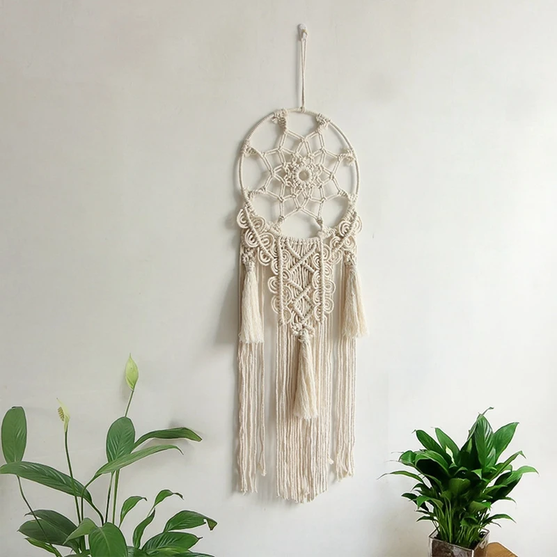 1 Pieces Dream Dream Catchers For Bedroom Adults Macrame Wall Hanging Home Decoration