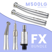 NSK Dental 1:1 Contra Angle Low Speed Direct Drive Handpiece FX25 FX65 Set M500LG DynaLED Turbine Handpiece with LED Light