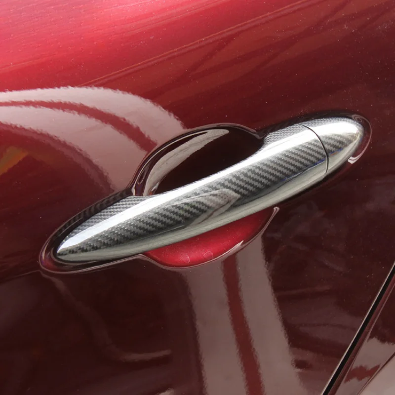 

Suitable for Alfa Romeo Giulietta Giuliar Stelvio Carbon Fiber Exterior Pull Door Handle