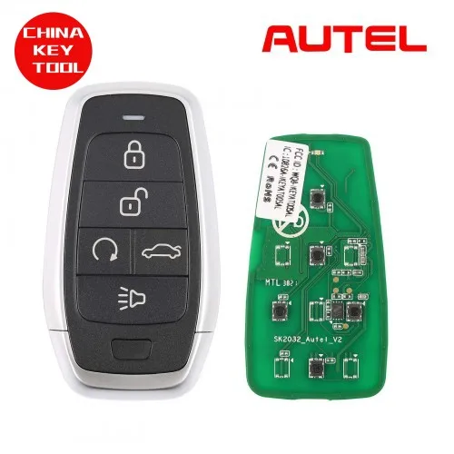 1 أو Autel ipeyat005bl AT005BL مفتاح تحكم عن بعد ذكي عالمي مستقل 5 أزرار لمفتاح Autel الذكي لـ KM100 IM508 IM608 KM100E #2