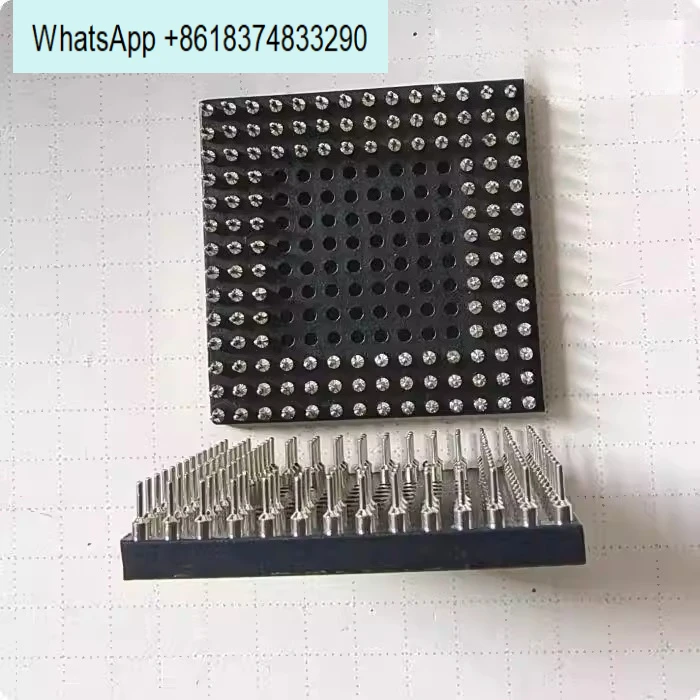 PGA132PIN36*36mm square IC header round hole PCB mounting solder pins chip adapter socket