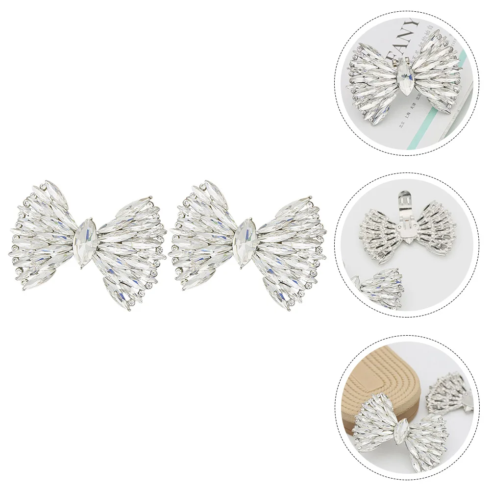 

Accessories Bow Shoe Clip Miss Dressy Alloy Ornaments Detachable Bowknot Buckles