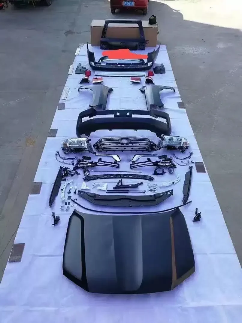 

Front Bumper Surround Body Kit for Toyota Land Cruiser Front grille headlight Tail light fog lamp Engine Hood cover