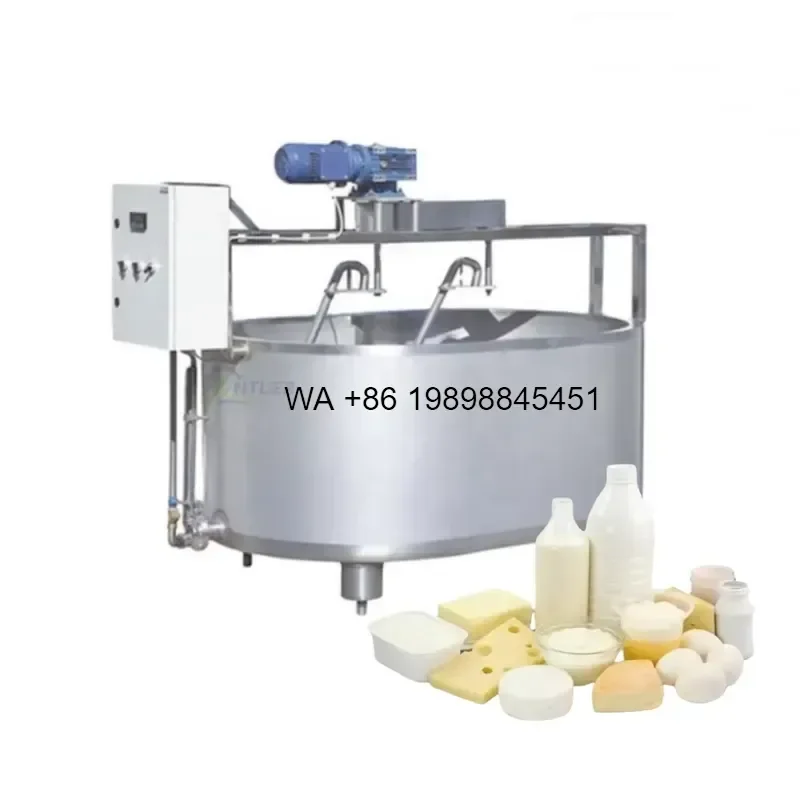 Wmwmnu for Commercial 500L 1000L Cheese Processing Vat Automatic Cheese Making Tank Cheese Curd Cooking Tank