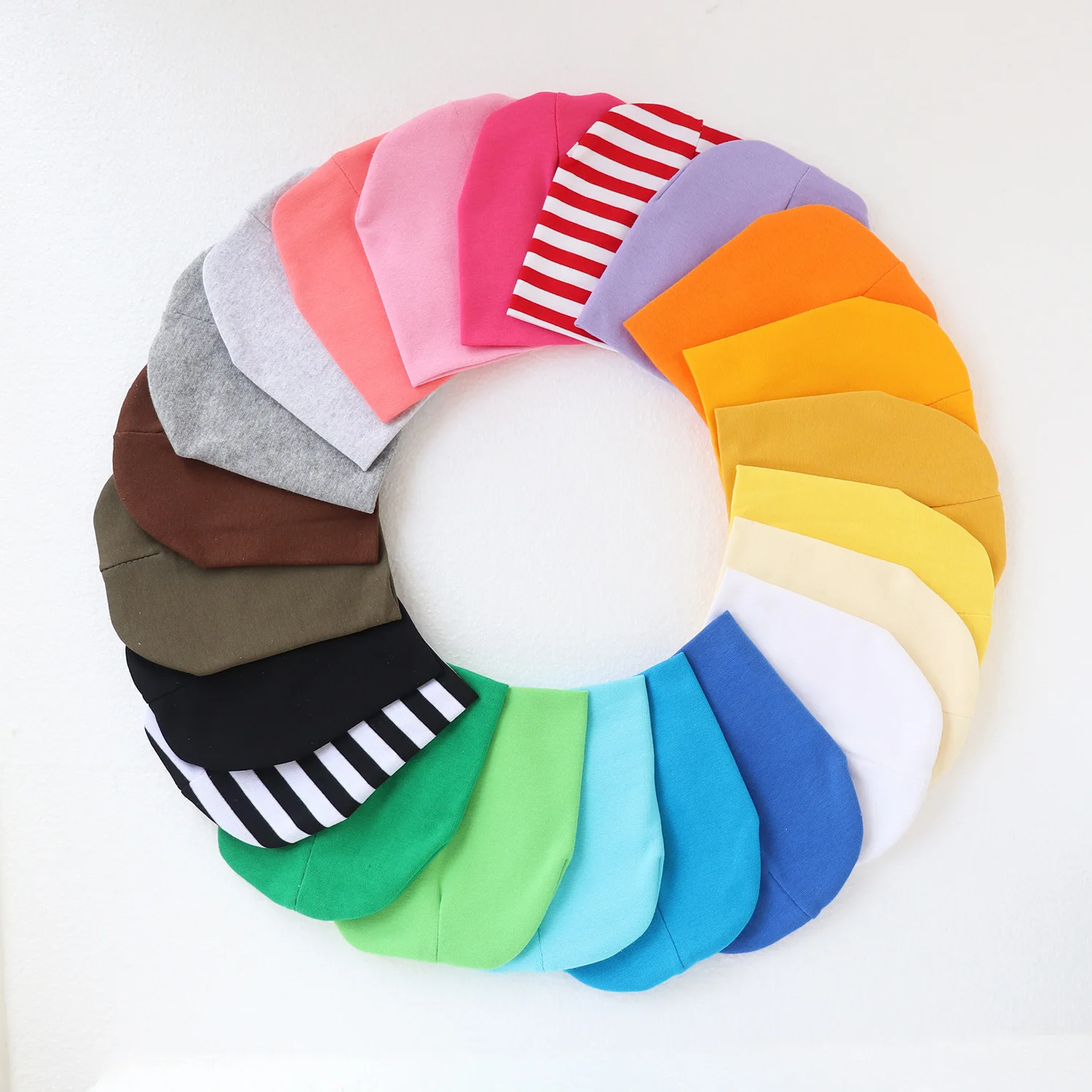 1pcs Knitted Baby Hats for Newborn Infant Boys Girls, Soft Cotton Warm Winter Beanies Cap, Solid Color Earmuffs Kids Headwear