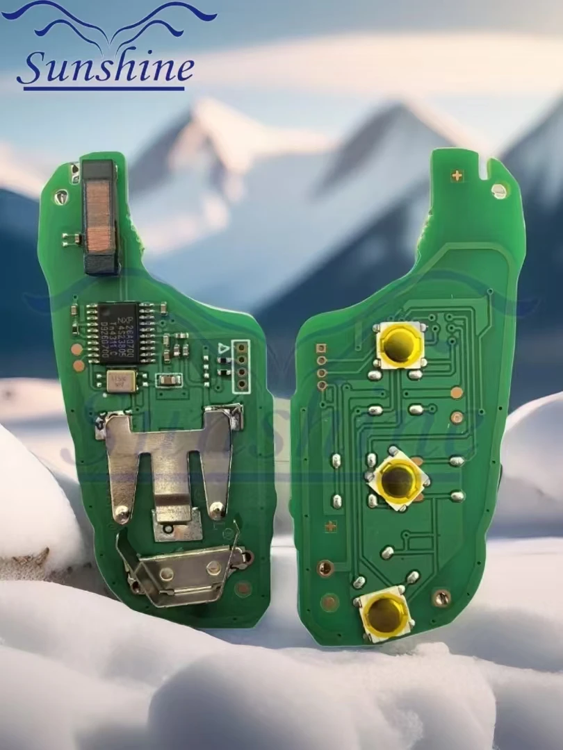 Sunshine ID46/4A puce PCF7941/7945 clé de voiture 5FA010 pour Peugeot 208 2008 301 308 508 5008 citroën C4 Cactus c-elysee Opel