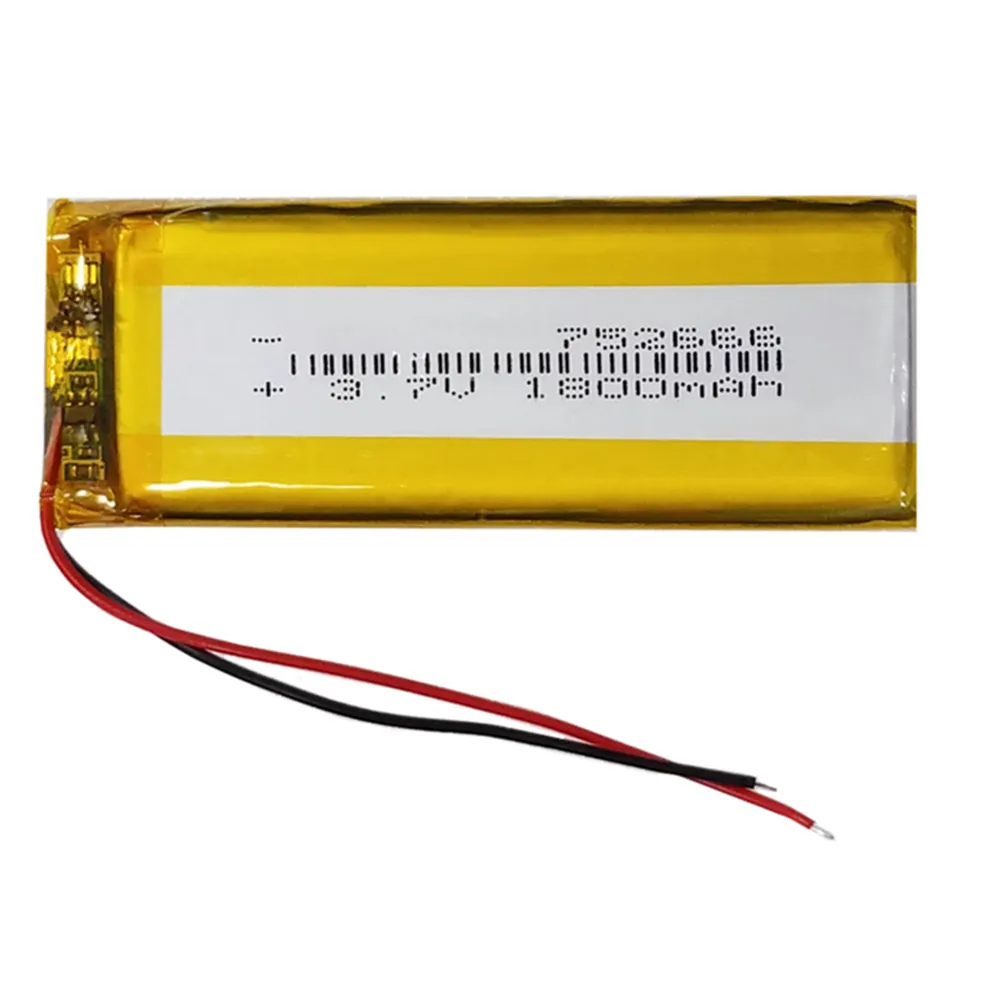 1-10PCS 3.7V 1800mAh 752666 802565 852565 852665 Battery For MAXTORIDE M3 , Magic Tooth M3 Bluetooth earphone driving recorder