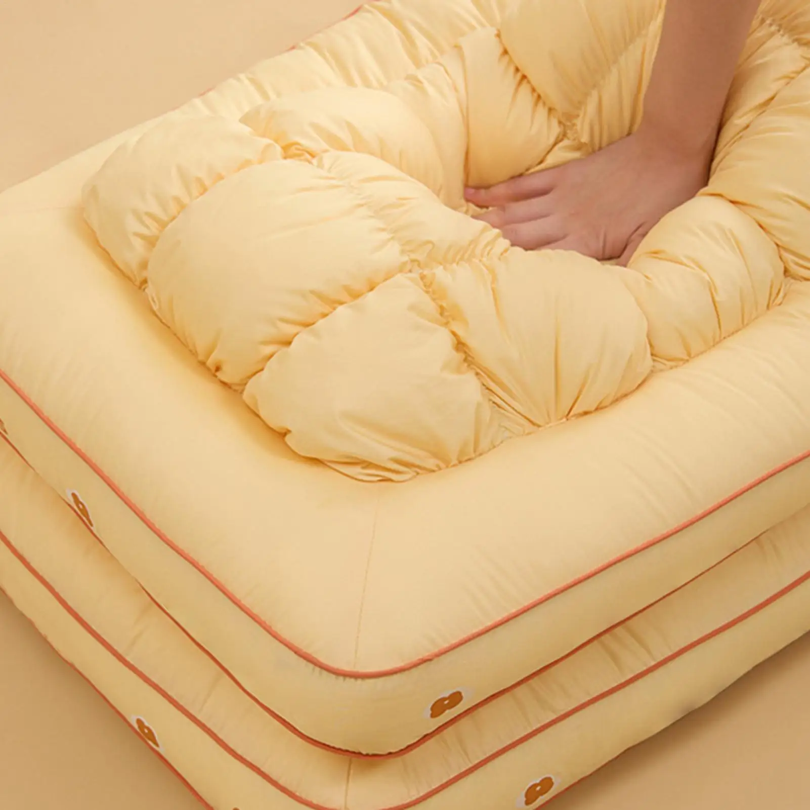 

Подушка с наполнителем из пуха, эргономичная подушка для поддержки головы и шеи, для дома, квартиры, школы, общежития, спальни, детской комнаты