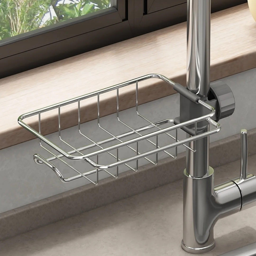 Wasserhahn Hängen Typ Entwässerung Rack Für Küche Waschbecken Badezimmer Waschbecken Halter Lagerung Rack Regal Organizer Küche Zubehör