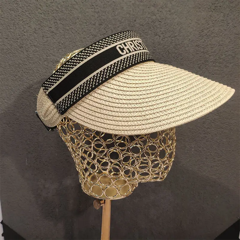 Chapeau de soleil tendance pour femme 2026itemFashion, chapeau de paille à visière, casquette de plage, indispensable pour les voyages