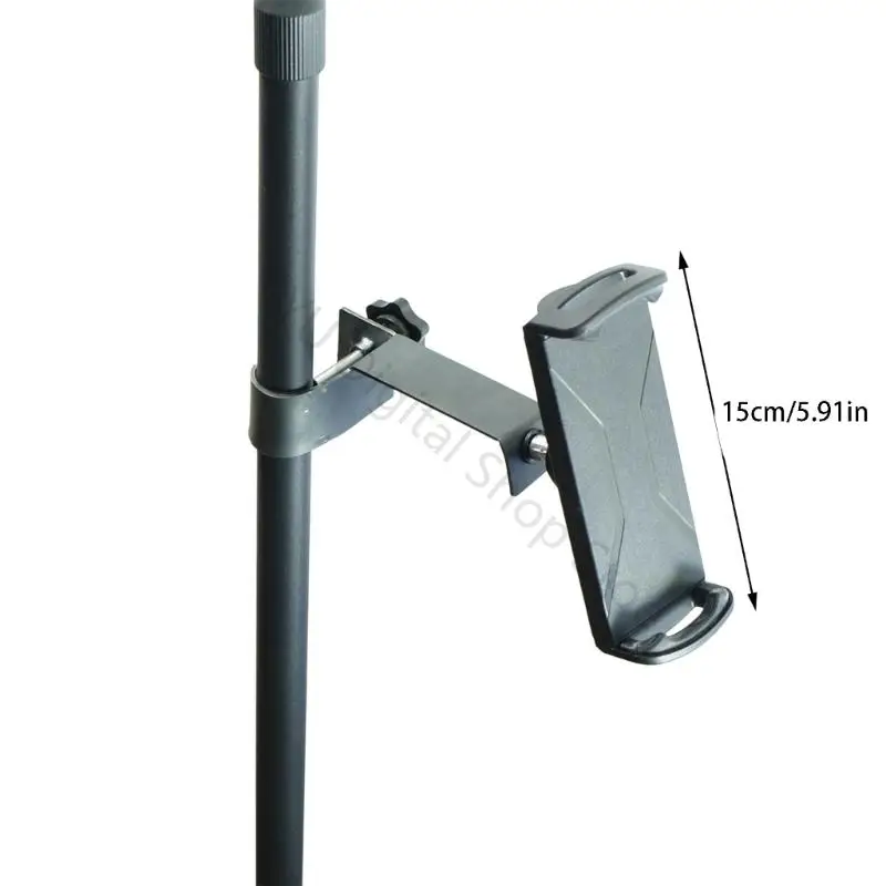96BA Smartphone-Halterung für Mikrofon, Mikrofonständer, Mikrofonständer, Telefonhalter, verstellbare Telefonhalterung, Halter – Detail 6
