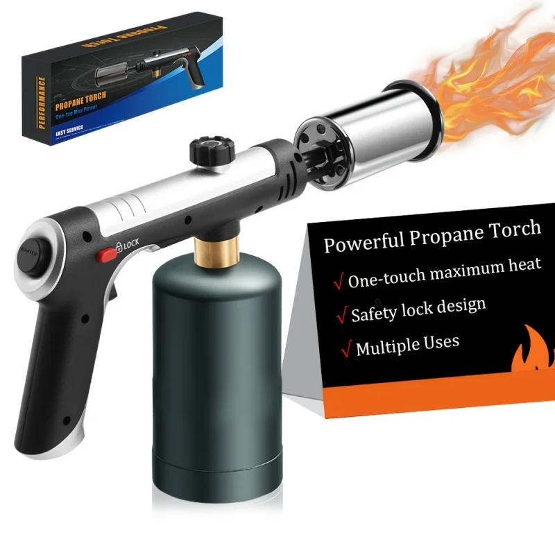 

Valentine's Day – a powerful propane torch with a one-maximum flame function, a safety lock