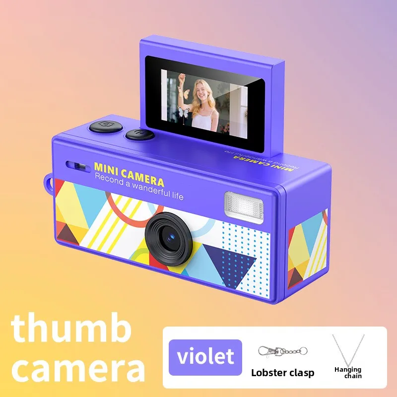 Mini Nieuwe Sleutelhanger Camera 1080P HD Digitale Camera Sleutelhanger Draagbare Retro CCD Digitale Camera Zak DV Videorecorder Flitslamp