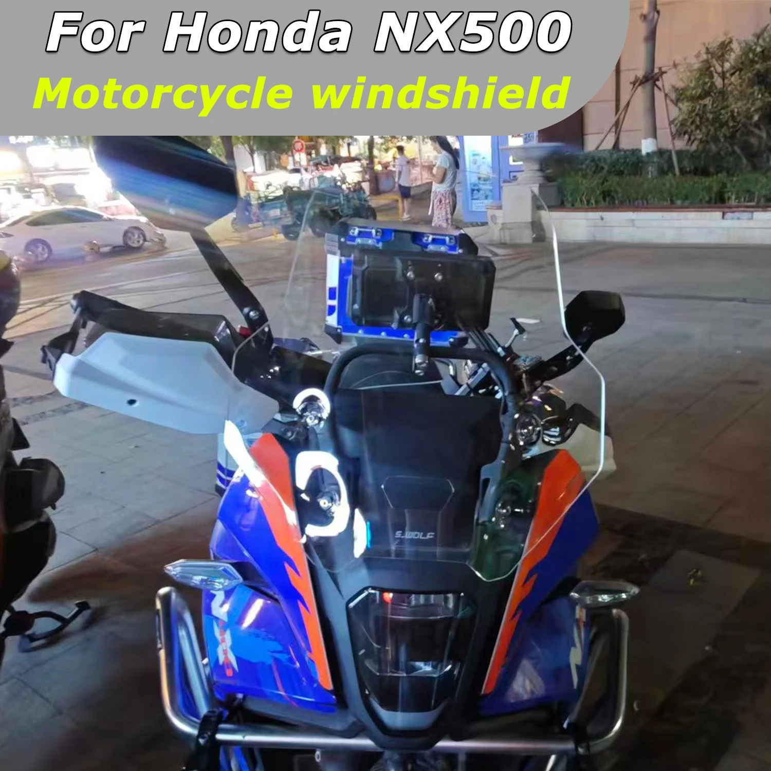 Screen High Quality For Honda NX500 NX 500 nx500 Motorcycle Windscreen Wind Deflectors Windshield Sunshade panel Transparent
