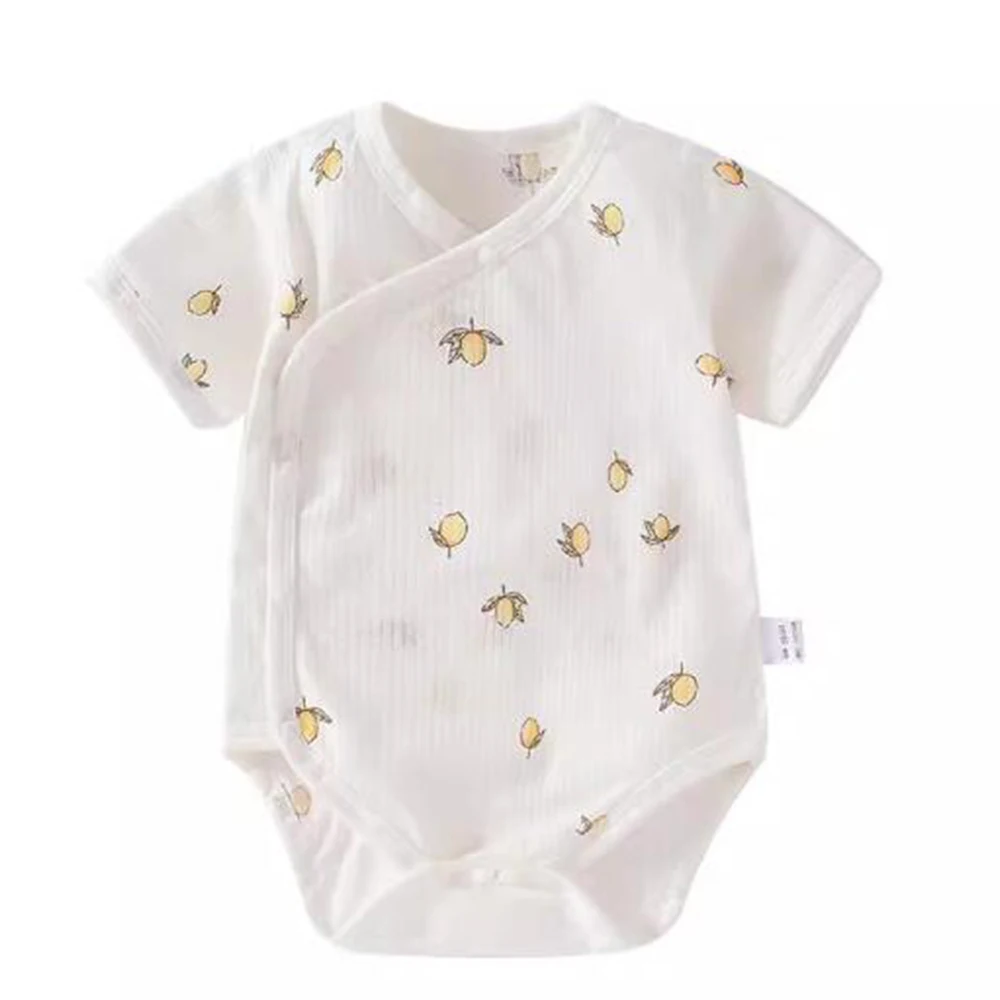 Baby Boy Summer Bodysuit Short Sleeve Cotton Thin Type Brethable Newborn Clothes Baby Girl Rompers Hot Selling