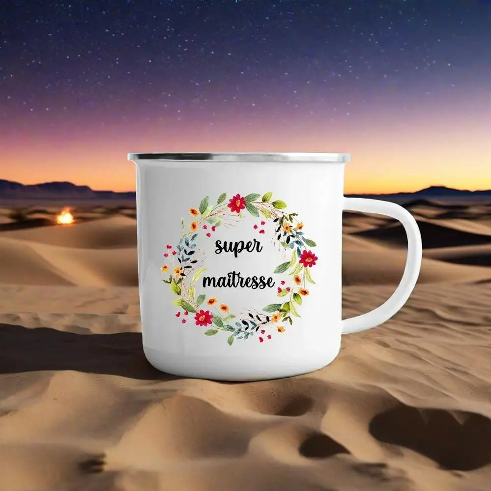 

Super Maitresse In France Printed Enamel Mugs Coffee Cups Funny Mug Beer Cupshe Cups for Coffee and Tea Travel Cup Drinkware Bar